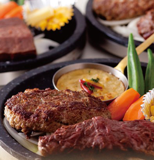 ステーキ&ハンバーグ 雨明