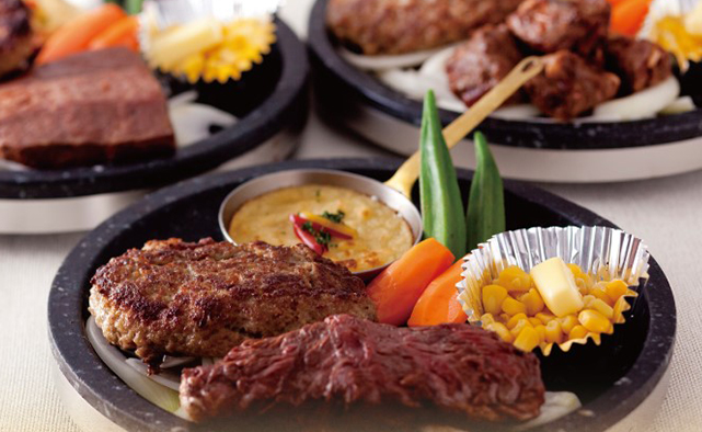 ステーキ&ハンバーグ 雨明